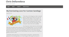 Desktop Screenshot of chrisdellavedova.com